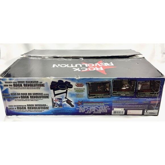 Rock Revolution 2008 Konami PlayStation 3 Drum Set Bundle New Open Box Complete - Picture 12 of 15